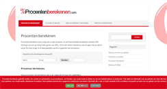 Desktop Screenshot of procentenberekenen.com