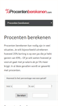 Mobile Screenshot of procentenberekenen.com