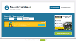 Desktop Screenshot of procentenberekenen.net