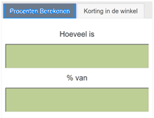 Tablet Screenshot of procentenberekenen.net